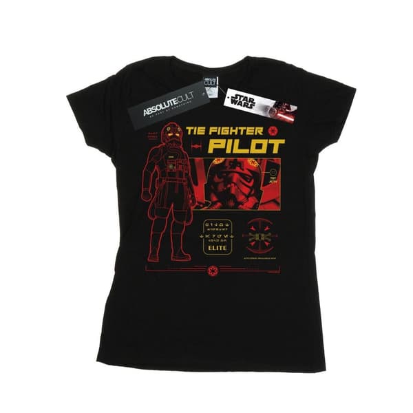 Star Wars Womens/Ladies Tie Fighter Pilot Cotton T-Shirt