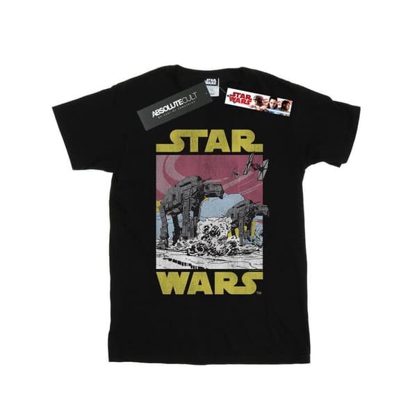 Star Wars Mens The Last Jedi AT-AT T-Shirt Black M