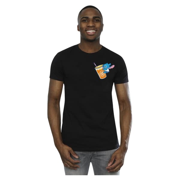 Disney Mens Lilo And Stitch Drink T-Shirt