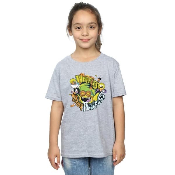 DC Comics Teen Titans Go Waffle Mania T-shirt i bomull för flickor