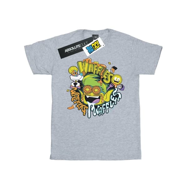 DC Comics Teen Titans Go Waffle Mania T-shirt i bomull för flickor