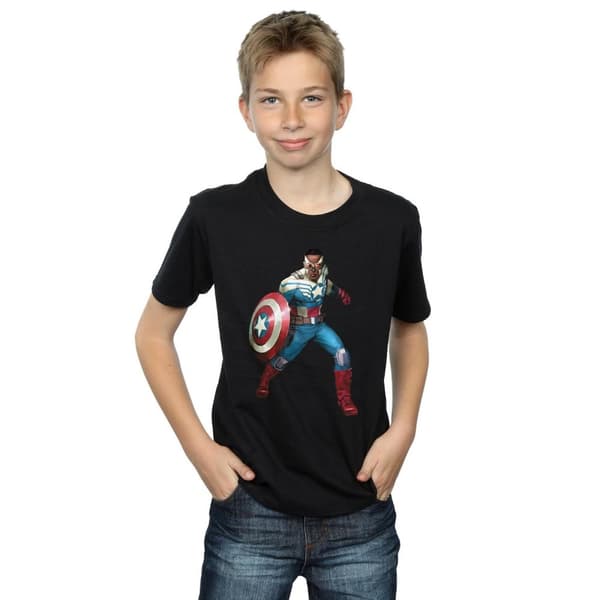 Marvel Boys Falcon Is Captain America T-Shirt