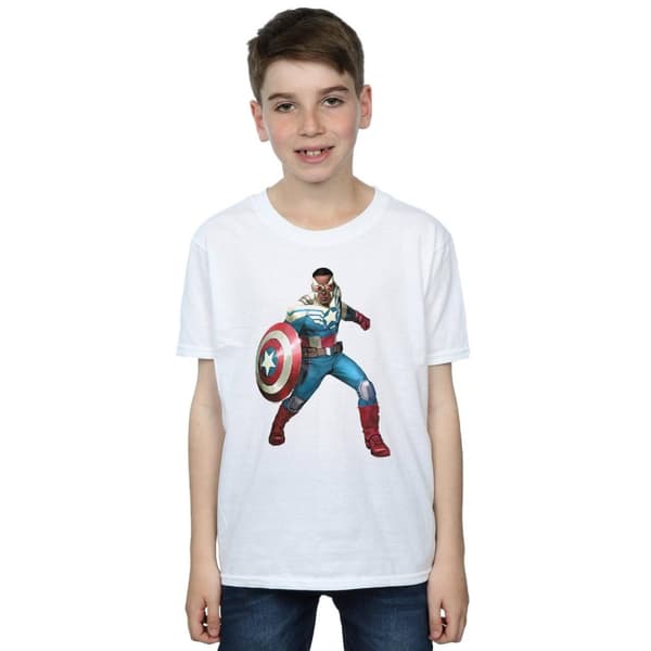 Marvel Boys Falcon Is Captain America T-Shirt