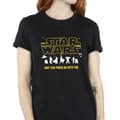 Pikkukuva 3 / 4: Star Wars Womens/Ladies Silhouettes Force Cotton Boyfriend T-Shirt