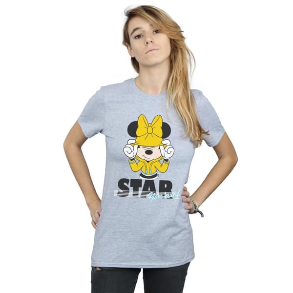 Disney Womens/Ladies Mickey Mouse Star You Are Cotton Boyfriend T-Shirt