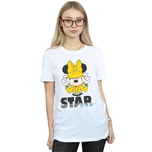 Disney Womens/Ladies Mickey Mouse Star You Are Cotton Boyfriend T-Shirt