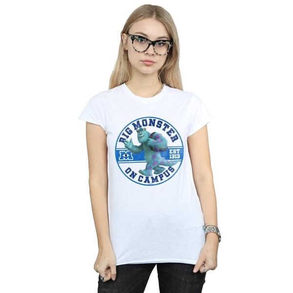 Disney Womens/Ladies Monsters University Monster On Campus Cotton T-Shirt