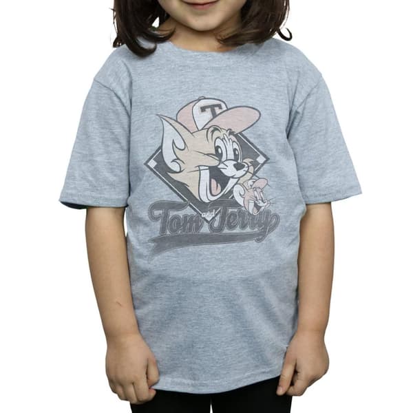 Tom And Jerry Girls Baseball Caps Cotton T-Shirt