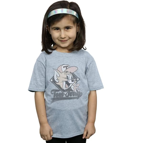 Tom And Jerry Girls Baseball Caps Cotton T-Shirt