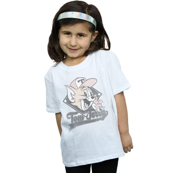 Tom And Jerry Girls Baseball Caps Cotton T-Shirt
