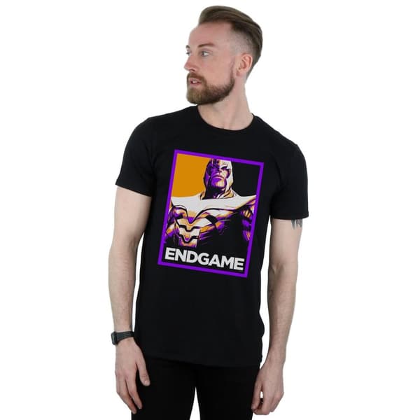Marvel Mens Avengers Endgame Thanos Poster T-Shirt