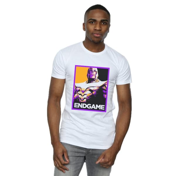 Marvel Mens Avengers Endgame Thanos Poster T-Shirt