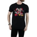 Miniatyrbilde 3 av 5: Disney Mens Mickey And Minnie Christmas Kiss T-Shirt
