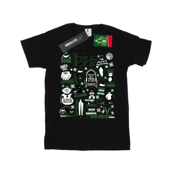 Elf T-shirt med infografisk affisch för pojkar
