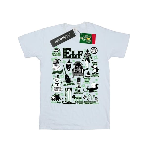 Elf T-shirt med infografisk affisch för pojkar