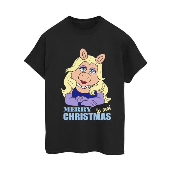 Disney Dam/Muppets Miss Piggy - Queen of Holidays - Boyfriend-t-shirt i bomull för damer