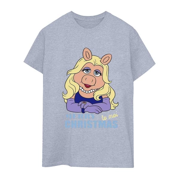 Disney Dam/Muppets Miss Piggy - Queen of Holidays - Boyfriend-t-shirt i bomull för damer