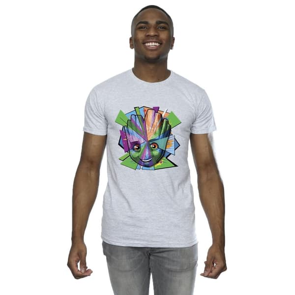 Marvel Mens Guardians Of The Galaxy Groot Shattered T-Shirt