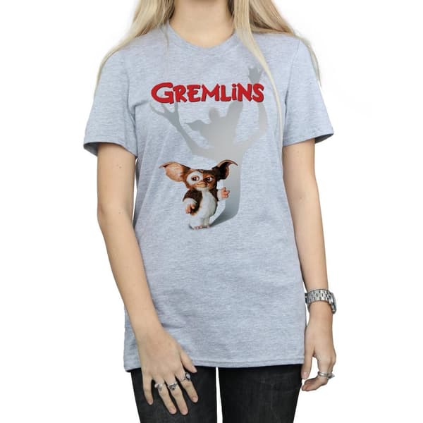 Gremlins Dam/Tjej Gizmo Shadow Boyfriend T-shirt i bomull