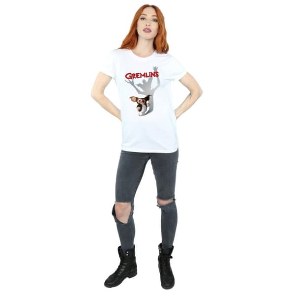 Gremlins Womens/Ladies Gizmo Shadow Cotton Boyfriend T-Shirt