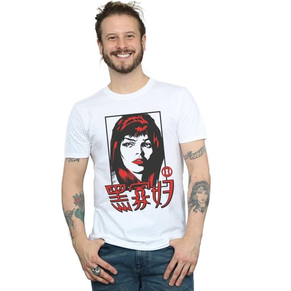 Marvel T-shirt med kinesisk logotyp för herr Black Widow