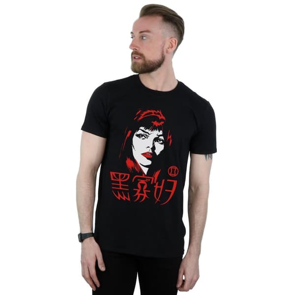 Marvel T-shirt med kinesisk logotyp för herr Black Widow