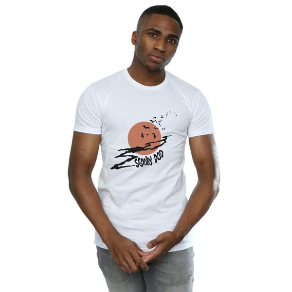 Scooby Doo Mens Spooky Moon T-Shirt