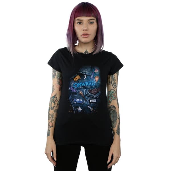 Disney Womens/Ladies Onward Jacket Detail Cotton T-Shirt