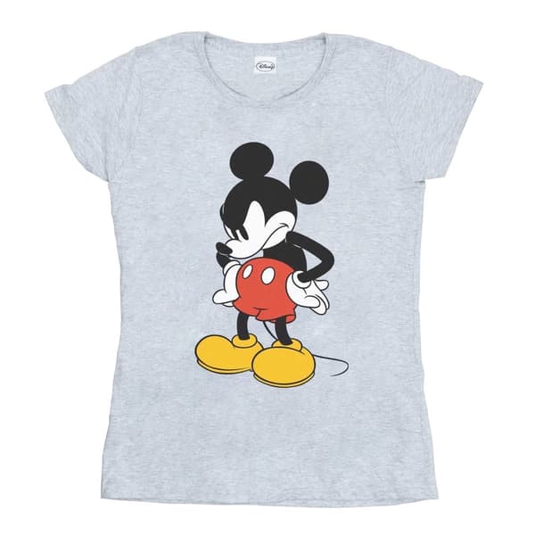 Disney Dam/Hand Mickey Mouse Angry Look Down - T-shirt i bomull