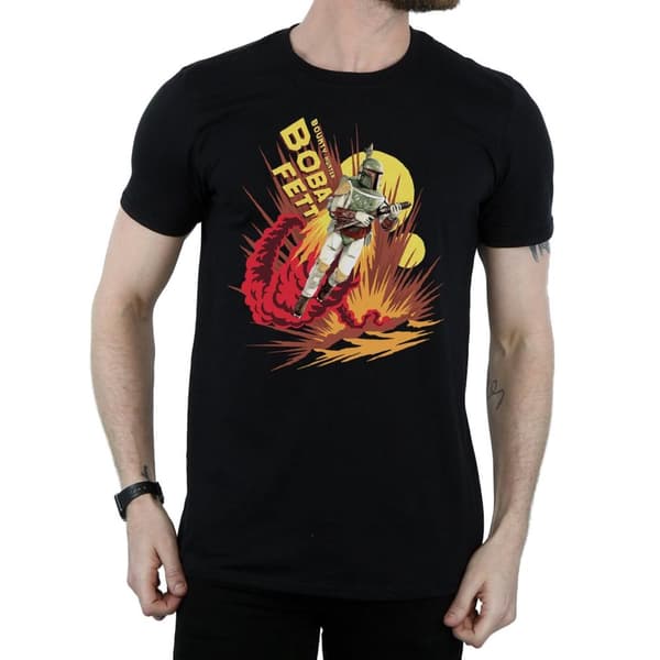 Star Wars Mens Boba Fett Rocket Powered T-Shirt