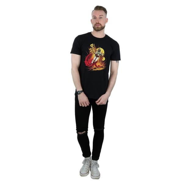 Star Wars Mens Boba Fett Rocket Powered T-Shirt