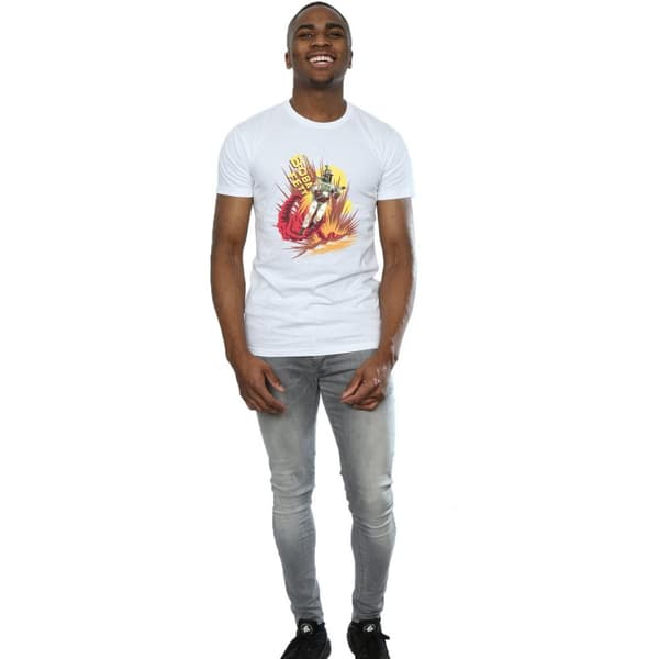 Star Wars Mens Boba Fett Rocket Powered T-Shirt