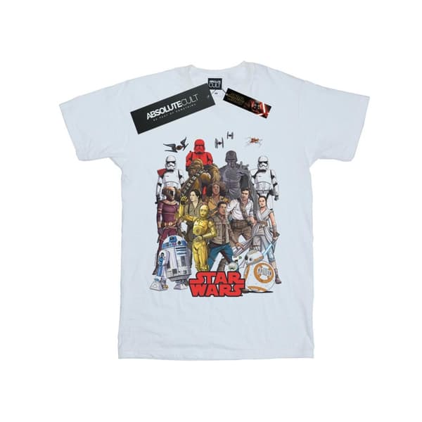 Star Wars Boys The Rise Of Skywalker Character Collage T-Shirt