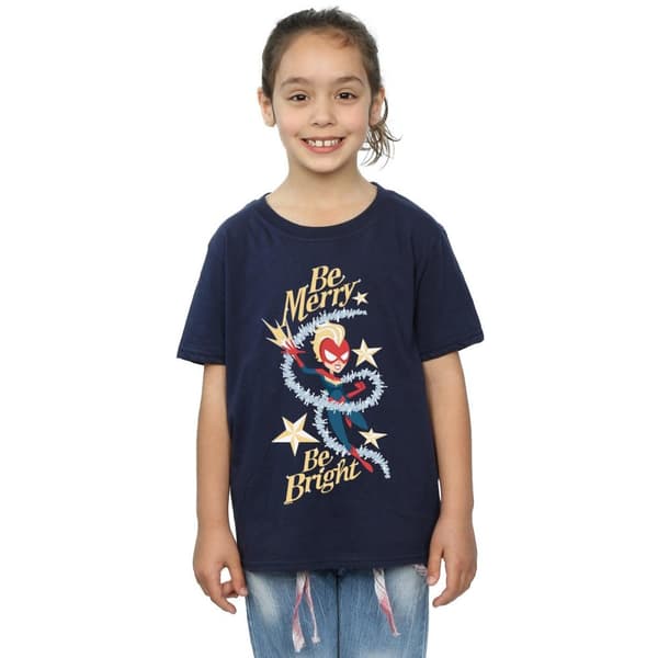 Marvel Be Merry Be Bright T-shirt i bomull för flickor