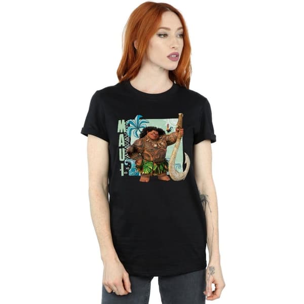 Disney Womens/Ladies Moana Maui Cotton Boyfriend T-Shirt