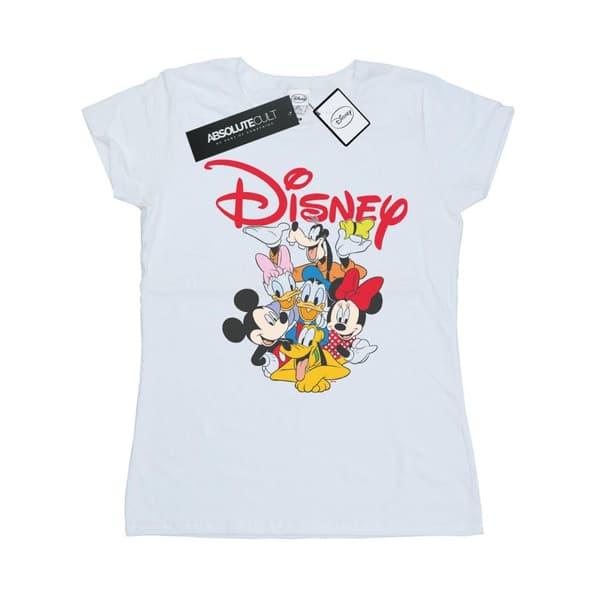 Disney Womens/Ladies Mickey Mouse Crew Cotton T-Shirt