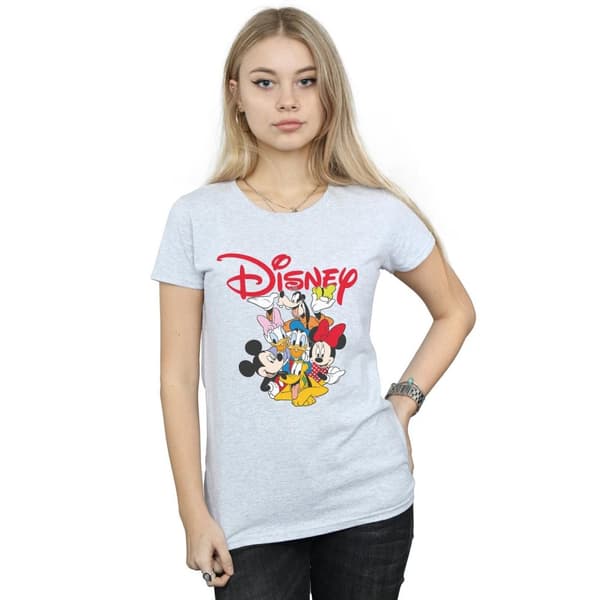 Disney Womens/Ladies Mickey Mouse Crew Cotton T-Shirt