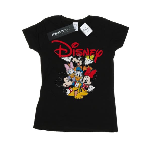 Disney Womens/Ladies Mickey Mouse Crew Cotton T-Shirt