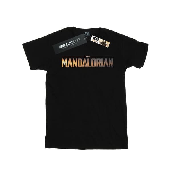 Star Wars Pojkar - The Mandalorian Series - T-shirt med logotyp
