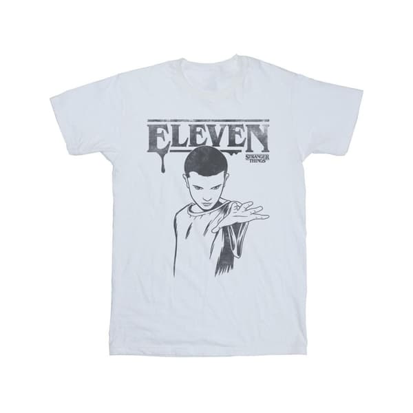 Netflix Stranger Things Dark Eleven T-shirt i bomull för flickor