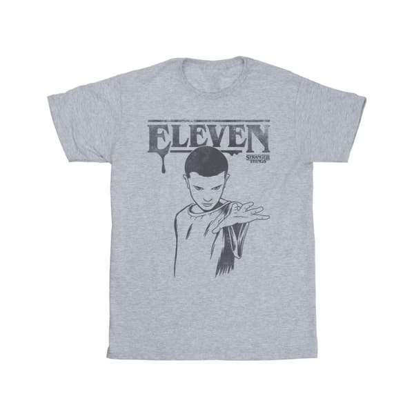 Netflix Stranger Things Dark Eleven T-shirt i bomull för flickor