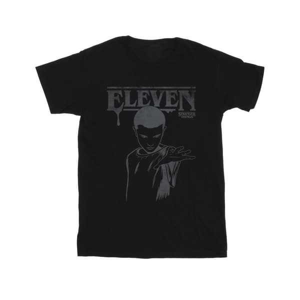 Netflix Stranger Things Dark Eleven T-shirt i bomull för flickor