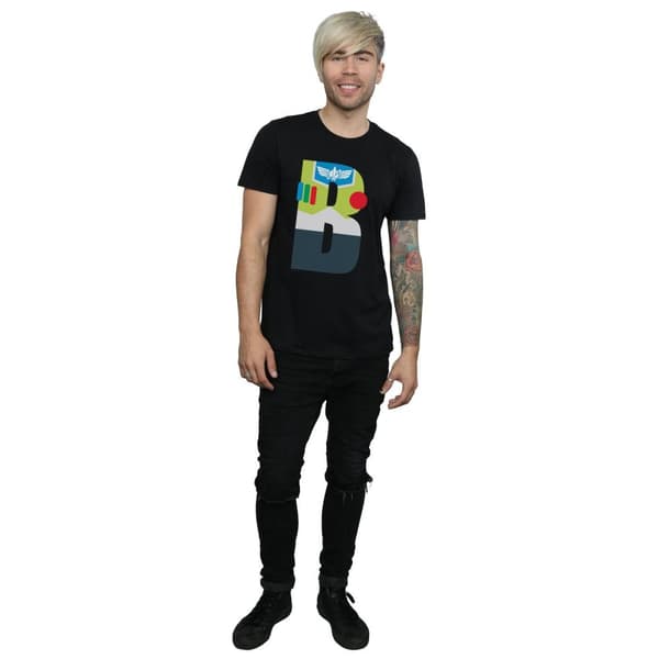 Disney Mens Alphabet B Is For Buzz Lightyear T-Shirt