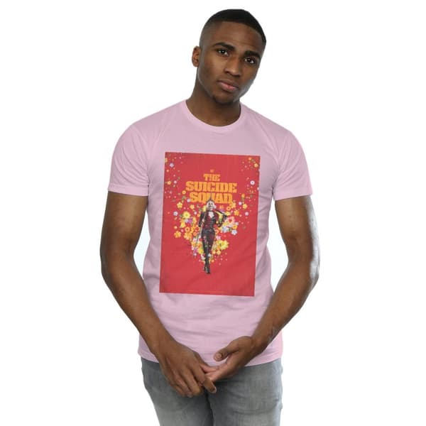 DC Comics Mens The Suicide Squad Harley Quinn Poster T-Shirt