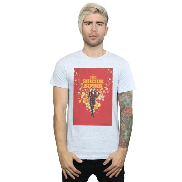 DC Comics Mens The Suicide Squad Harley Quinn Poster T-Shirt