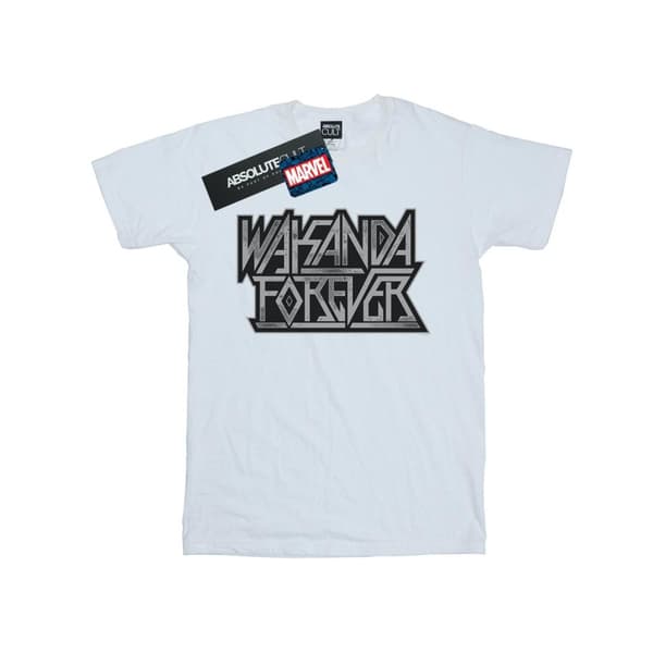 Marvel Girls Wakanda Forever Logo Cotton T-Shirt