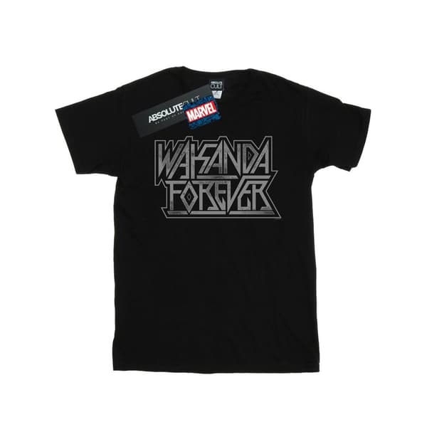 Marvel Girls Wakanda Forever Logo Cotton T-Shirt