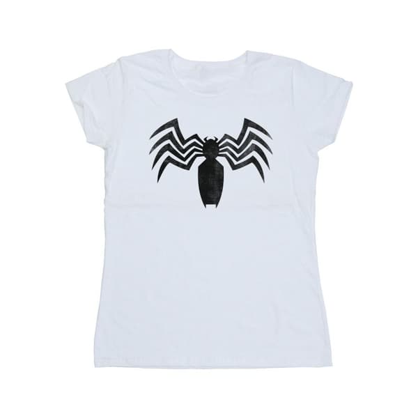 Marvel Womens/Ladies Venom Spider Logo Emblem Cotton T-Shirt
