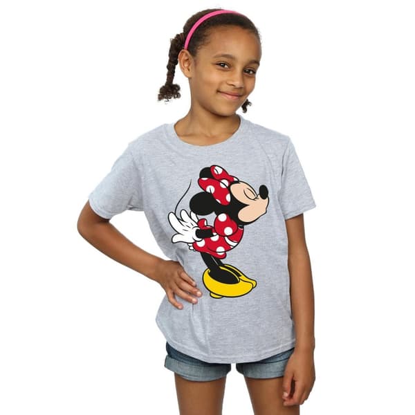 Disney Girls Minnie Mouse Split Kiss Cotton T-Shirt