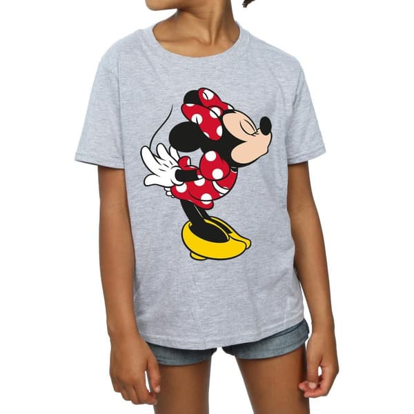 Disney Girls Minnie Mouse Split Kiss Cotton T-Shirt